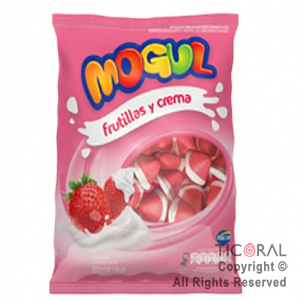 GOMITAS MOGUL FRUTILLA Y CREMA (500GR) x 1